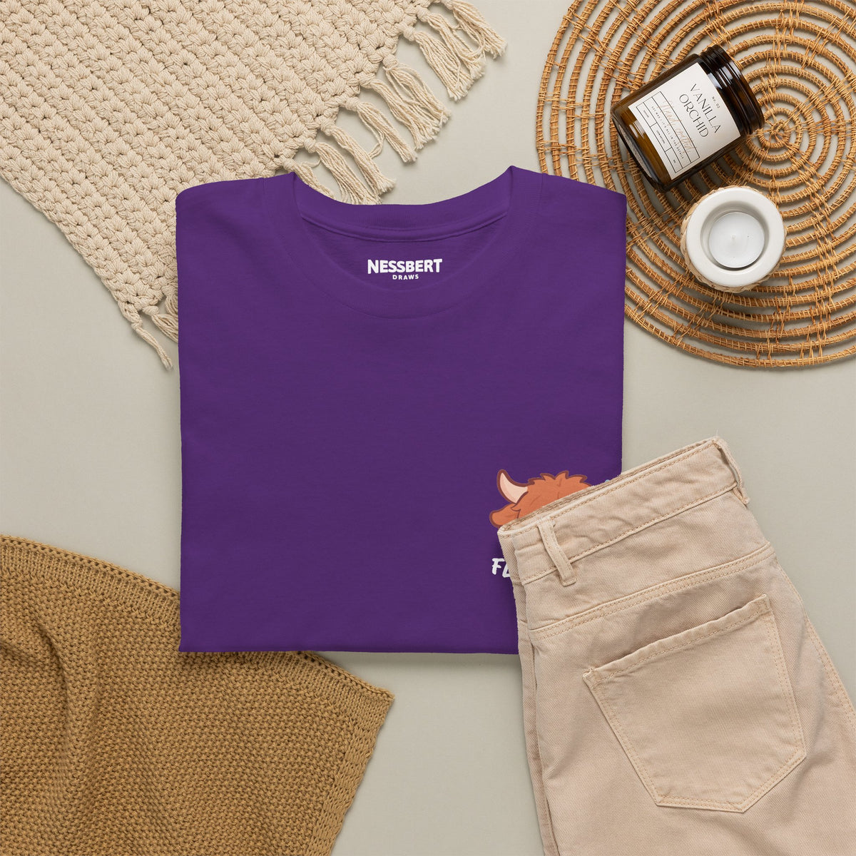 Too Fluffy To Care Tee