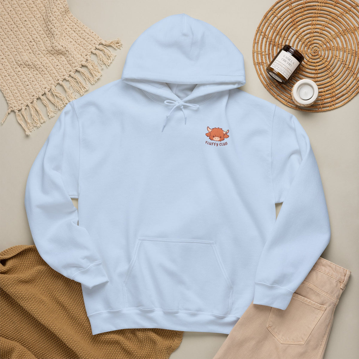 Too Fluffy To Care Hoodie