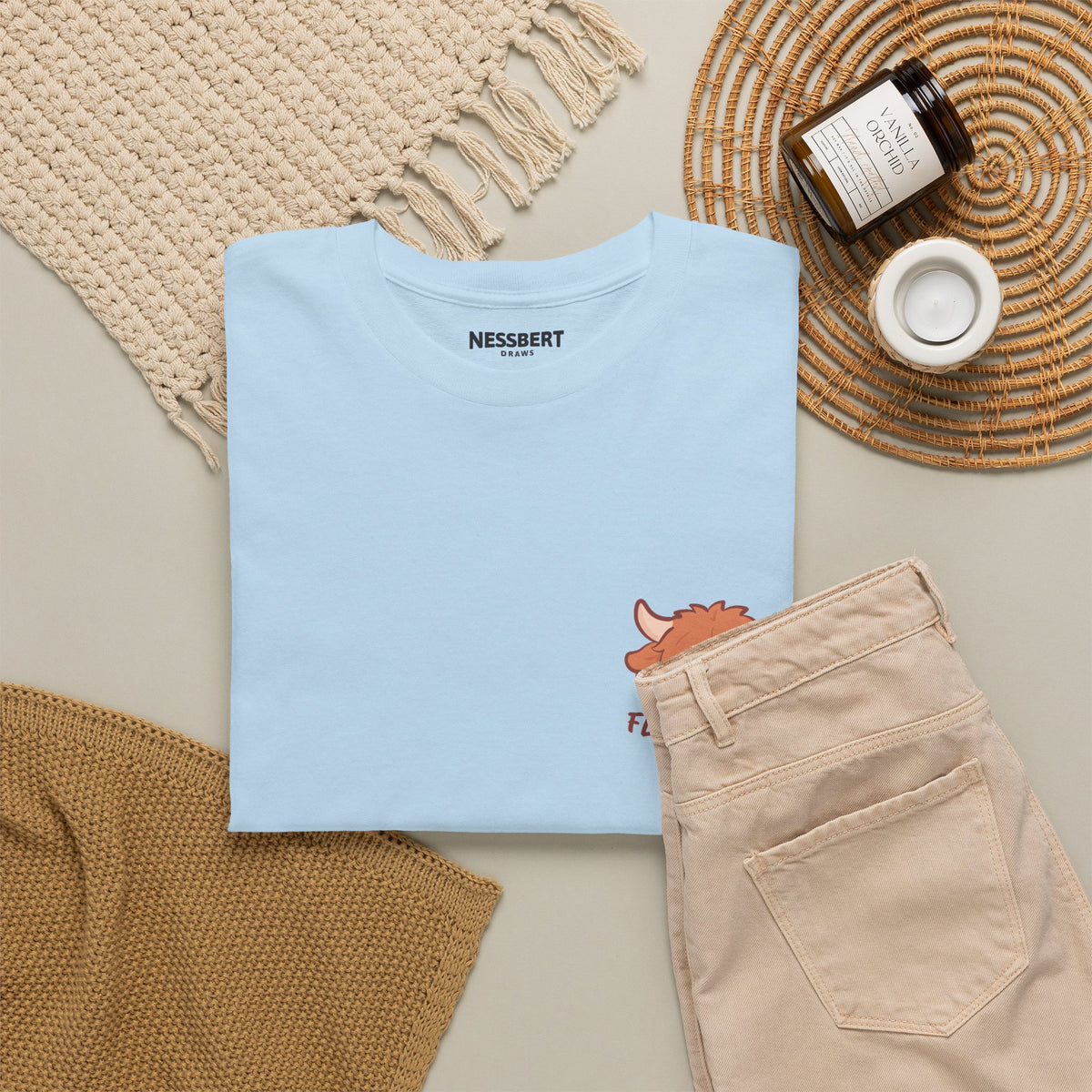 Too Fluffy To Care Tee